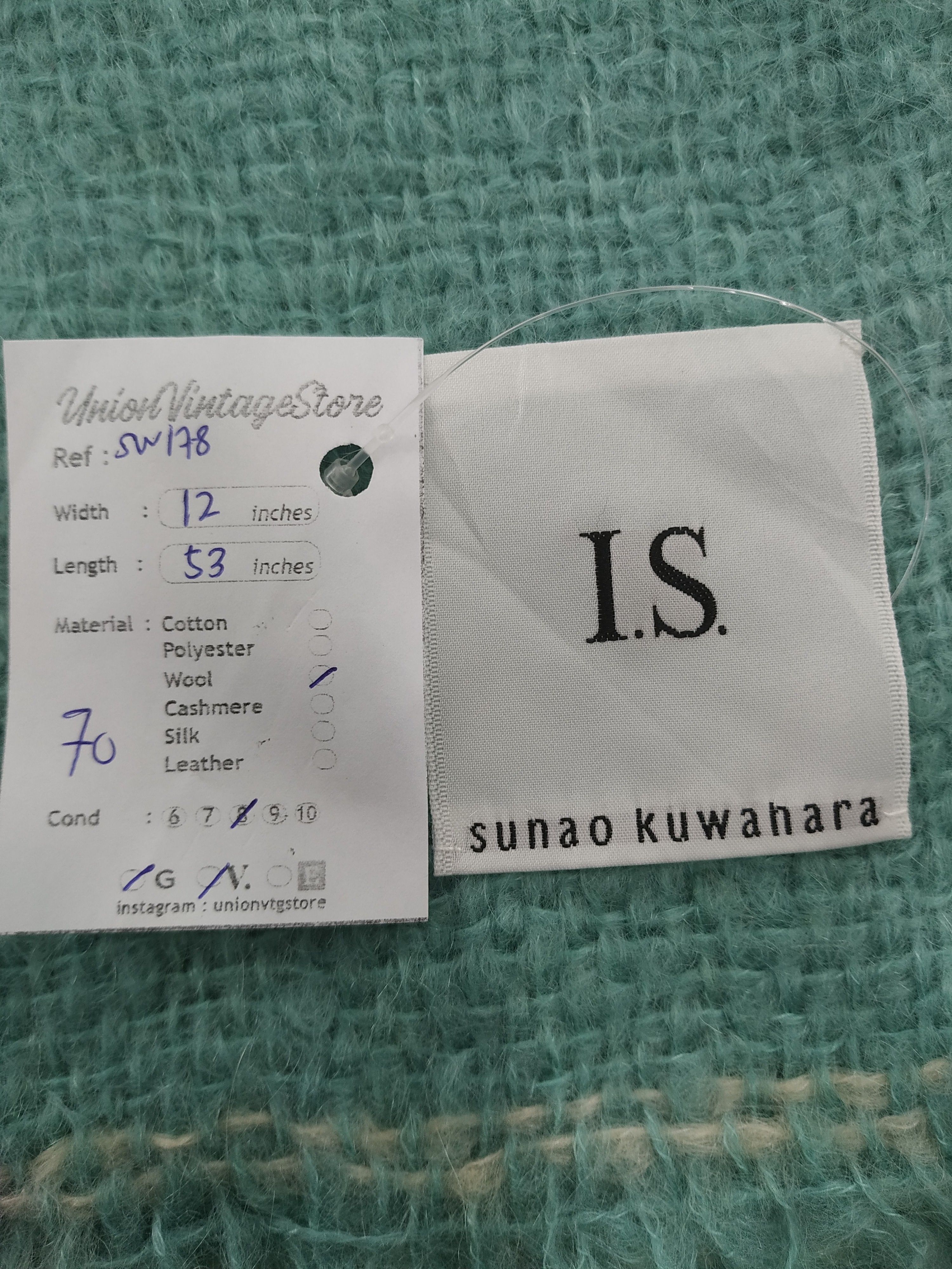 Japanese Brand Vintage I.S Sunao Kuwahara Scarf/Muffler/Neckwear MF178 Size ONE SIZE - 5 Thumbnail