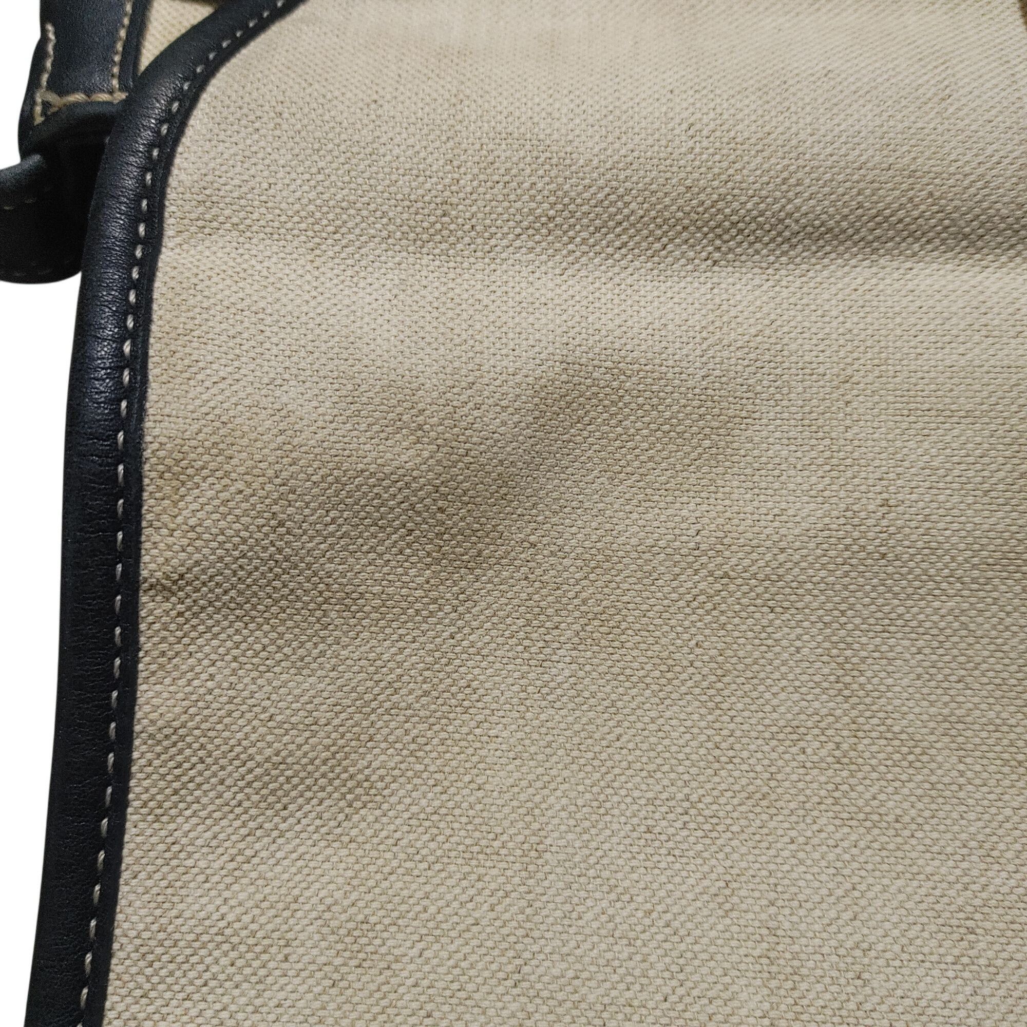 Coach Coach Bleeker Flap Purse Handbag 90s Navy Blue Black Canvas Size ONE SIZE - 12 Thumbnail