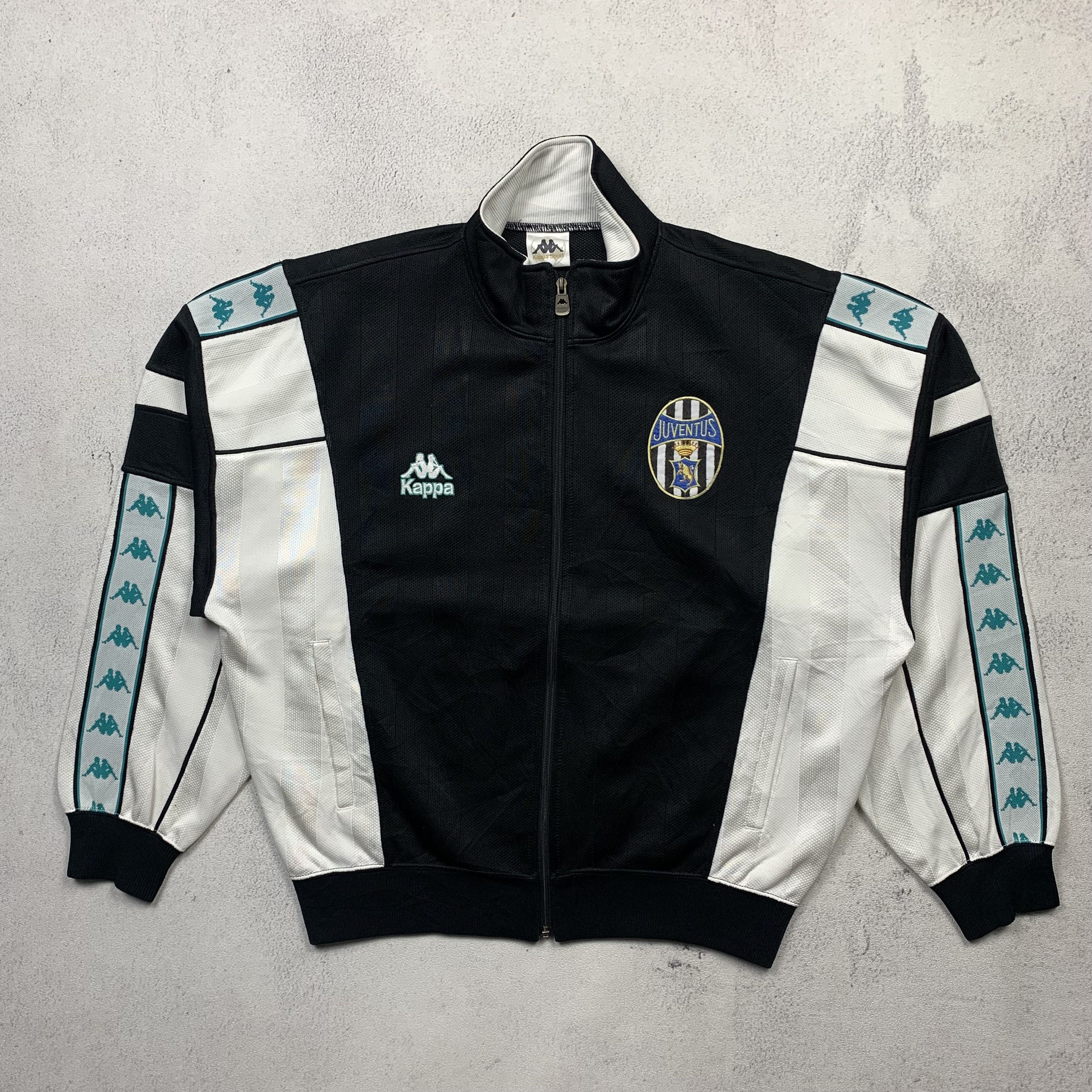 image of 90's Kappa Juventus Track Jacket in Black, Men's (Size Medium)