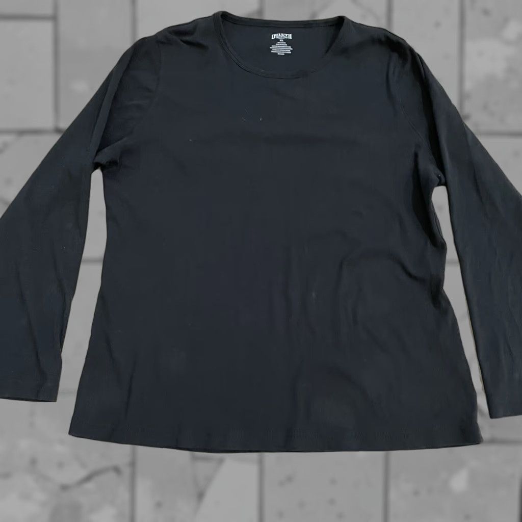 Duluth Trading Company Duluth Trading Co Shirt Mens Long Sleeve Button-Up XL Black 100% Cotton Size US XL / EU 56 / 4 - 1 Thumbnail