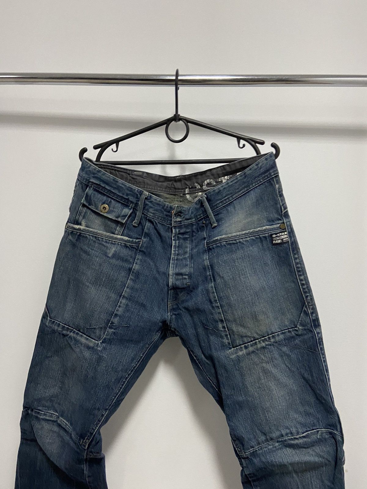 G-Star × Vintage G star raw denim pants Avant Garde Y2K Diesel Vintage Size US 34 / EU 50 - 2 Thumbnail
