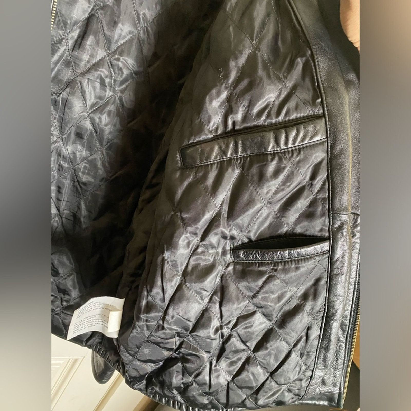 Excelled Excelled Vintage Genuine Leather Bomber Short Jacket Black M Size US M / EU 48-50 / 2 - 8 Thumbnail