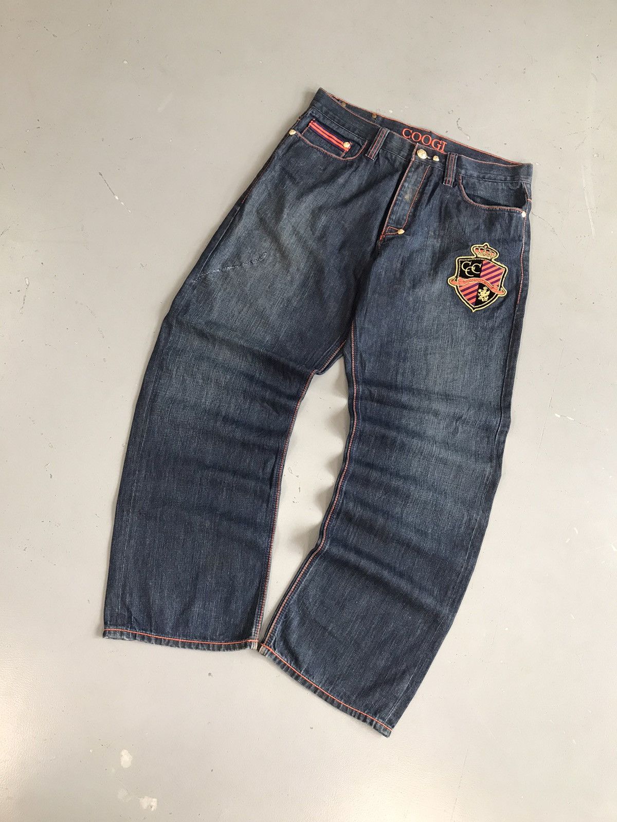 Coogi × Vintage Vintage Coogi SpellOut embroidered denim Size US 37 - 2 Thumbnail