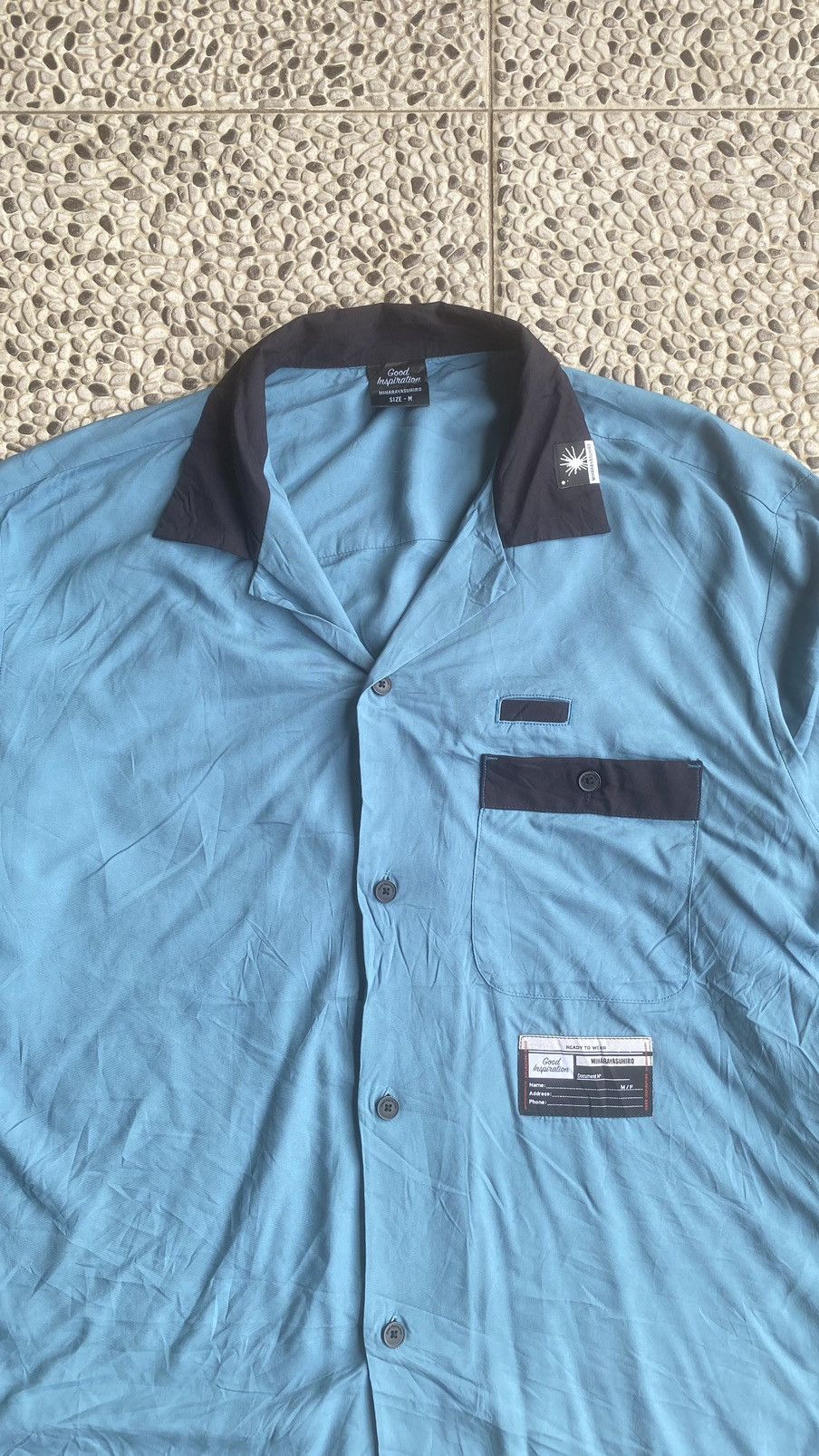 Japanese Brand × Maison MIHARA YASUHIRO Miharayasuhiro Open Collar Button Up Rayon Shirt Size US M / EU 48-50 / 2 - 3 Thumbnail