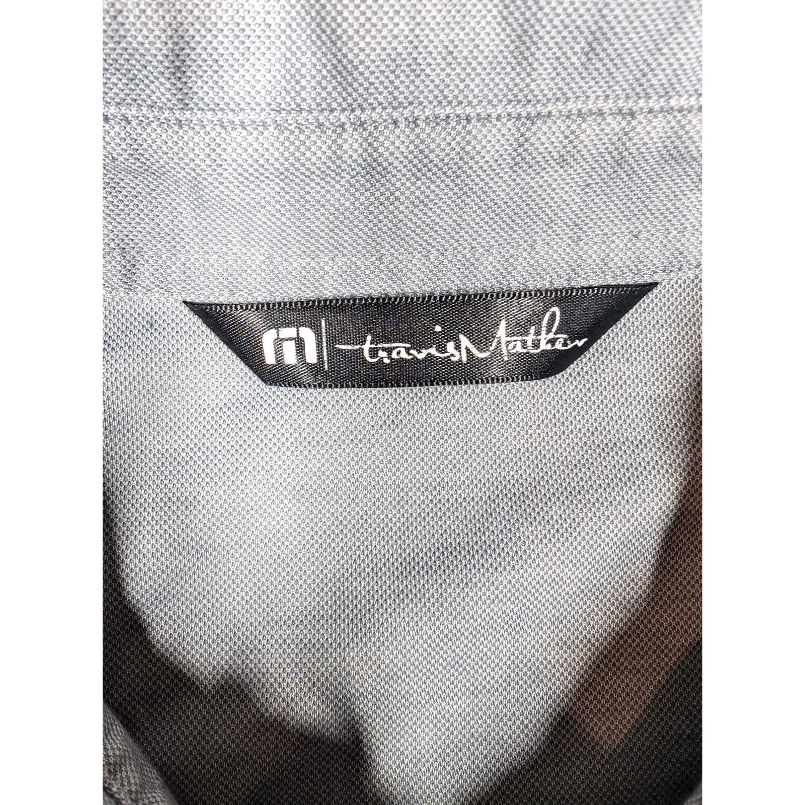 TravisMathew TravisMathew Polo Shirt Mens XL Gray Pima Cotton Golf Bulleit Frontier Whiskey Promo Size US XL / EU 56 / 4 - 4 Thumbnail