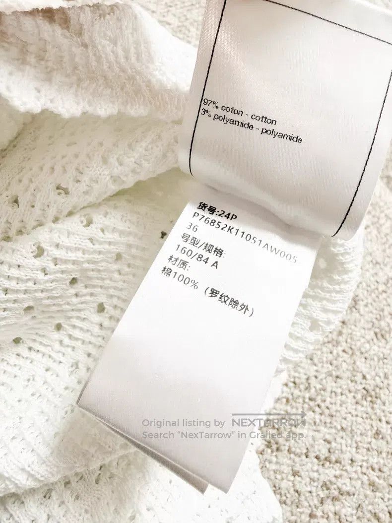 Chanel Chanel Knitted hollow short sleeves Size XS / US 0-2 / IT 36-38 - 7 Thumbnail
