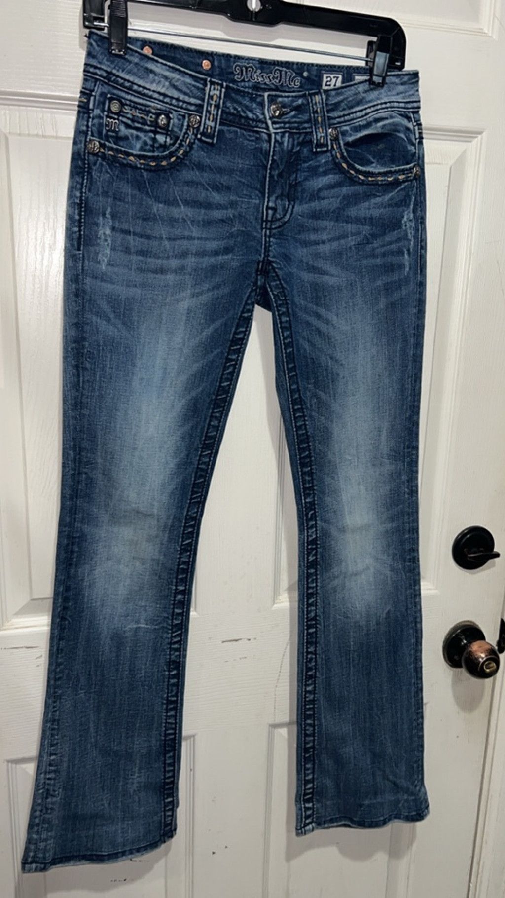 Miss Me Miss me jeans w black stitching boot Size 27" / US 4 / IT 40 - 3 Thumbnail