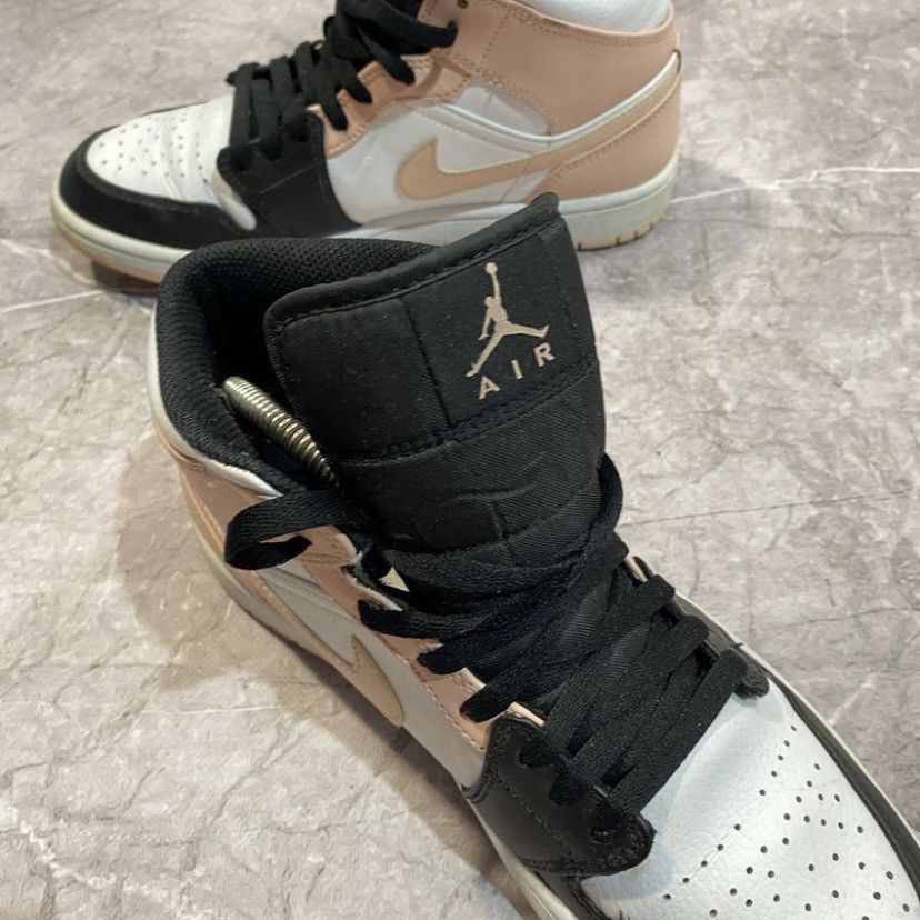 Jordan Brand × Nike NIKE AIR JORDAN 1 MID CRIMSON TINT SNEAKERS PINK Size US 7.5 / EU 40-41 - 5 Thumbnail