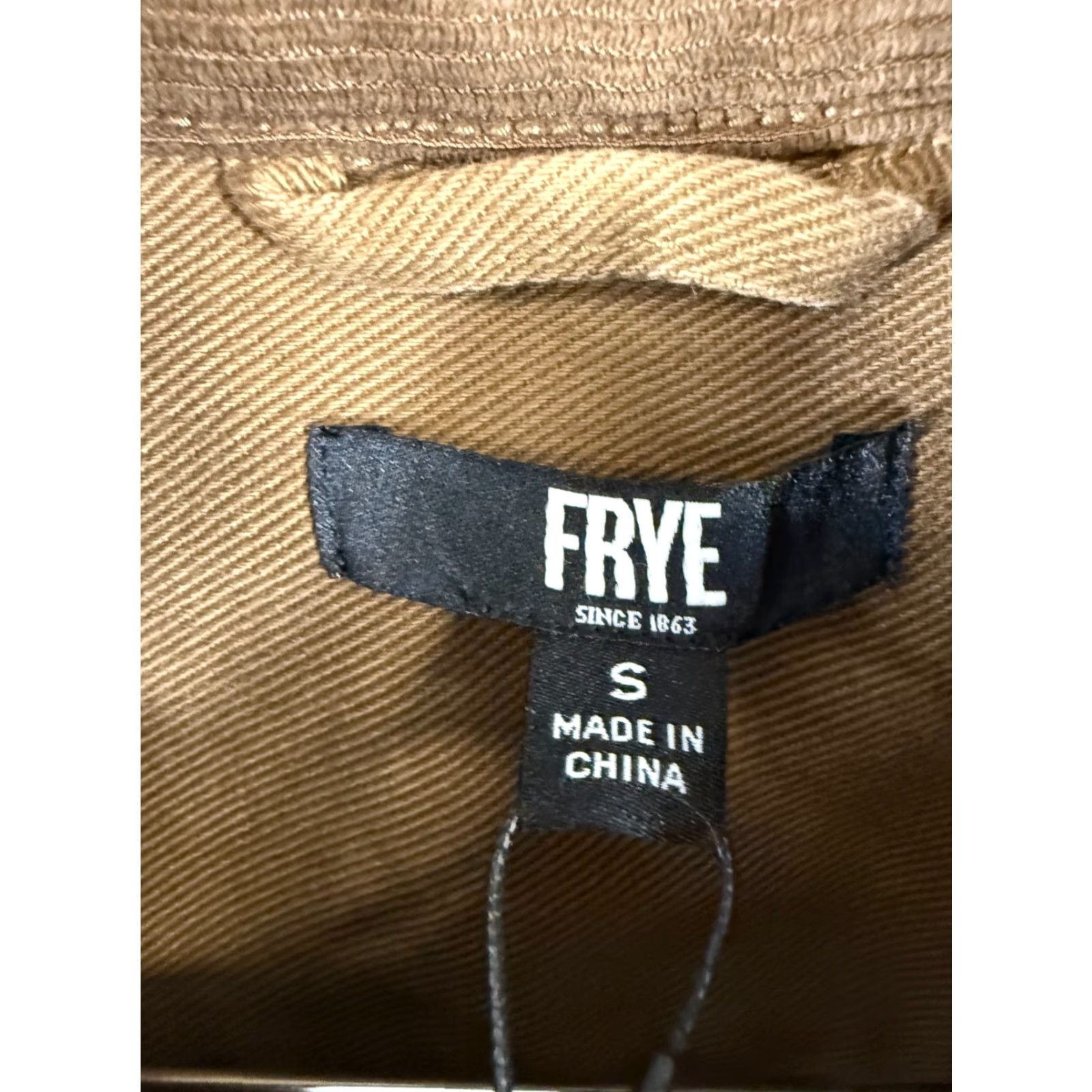 Frye Frye Barn Shacket Shirt Jacket Mens S Brown Corduroy Button Front NWT Size US S / EU 44-46 / 1 - 6 Thumbnail