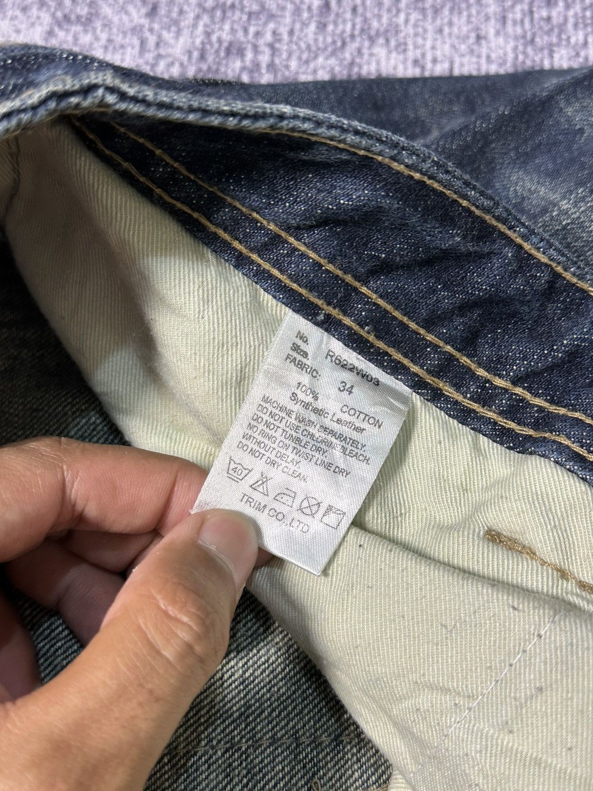 GOSTAR DE FUGA 2000s Flare Fuga Black Stone Washed Denim Jeans Size US 36 / EU 52 - 14 Thumbnail