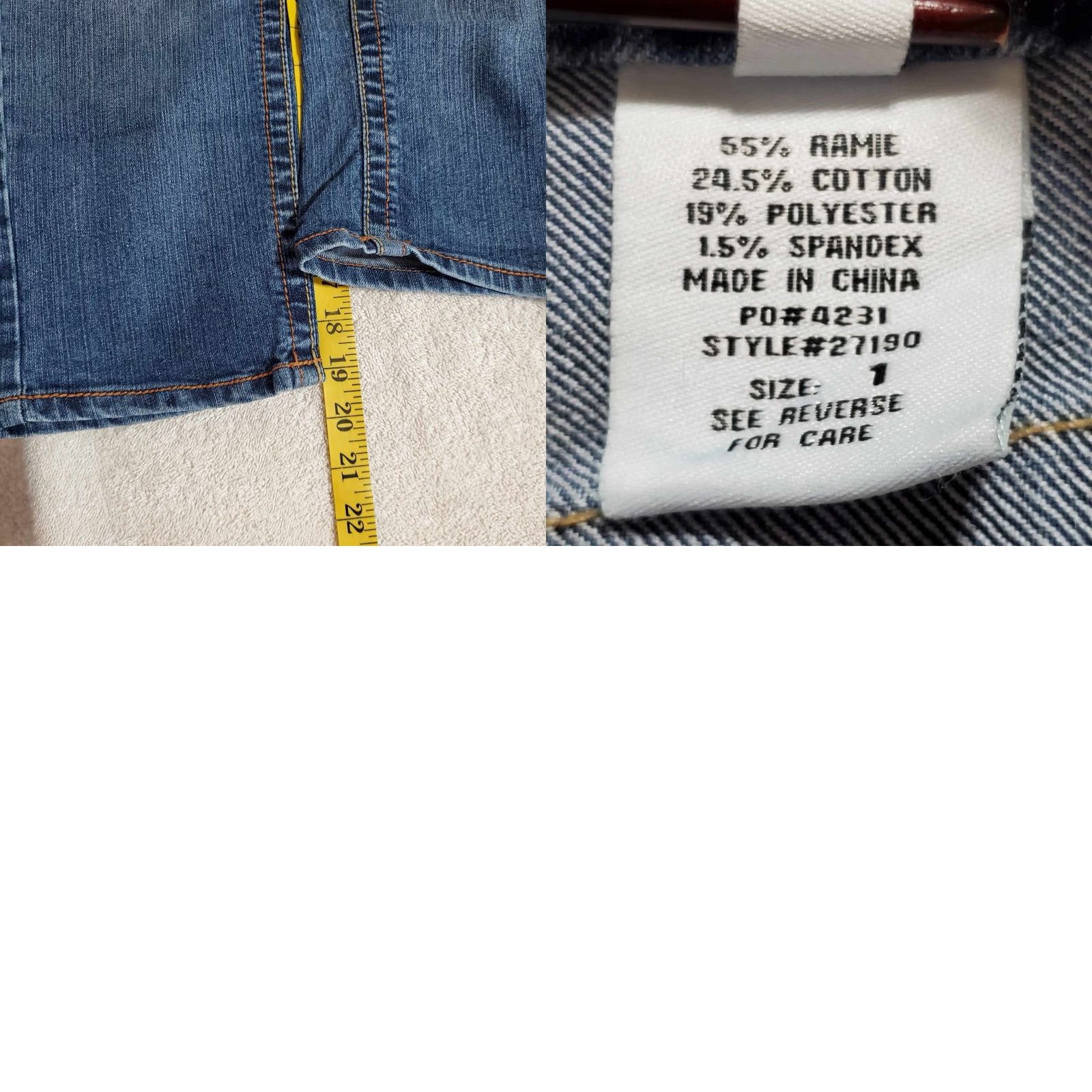 Vintage Paris Blues Skinny Jeans Women's Size 1 Dark Wash Blue Denim Jeans Vintage No Size 25" / US 0 / IT 36 - 8 Thumbnail