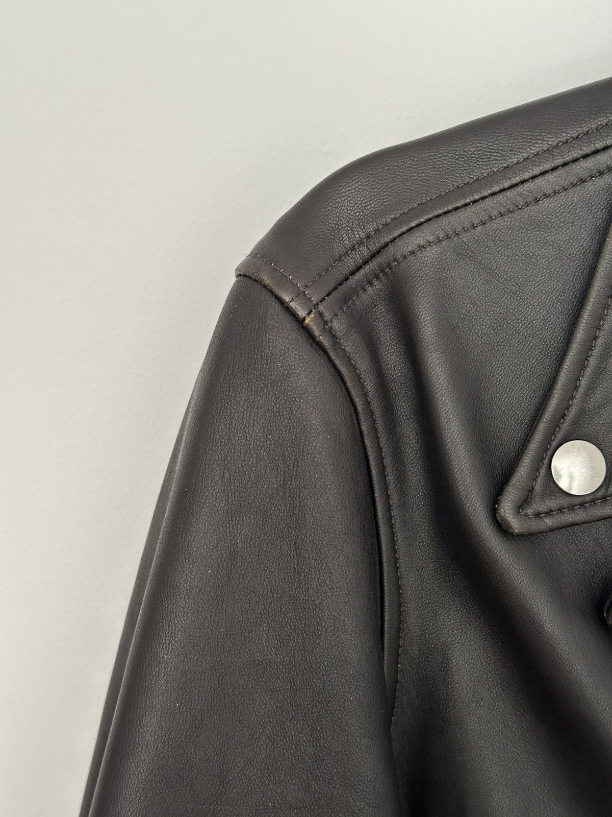 Buck Mason Buck Mason Black Leather Moto Jacket Size US XS / EU 42 / 0 - 3 Thumbnail