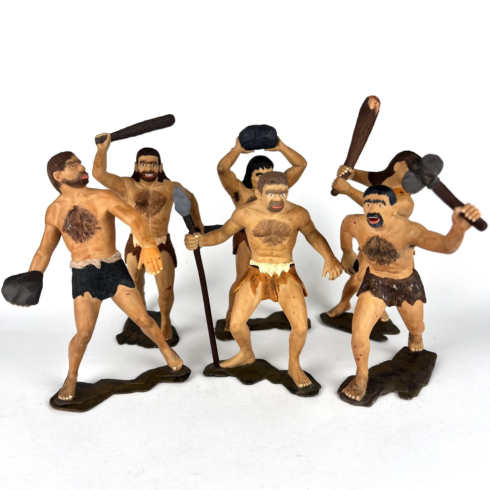 Vintage Vintage USSR Plastic Toy Set of 6 Soldiers Hand Painted Size ONE SIZE - 1 Thumbnail