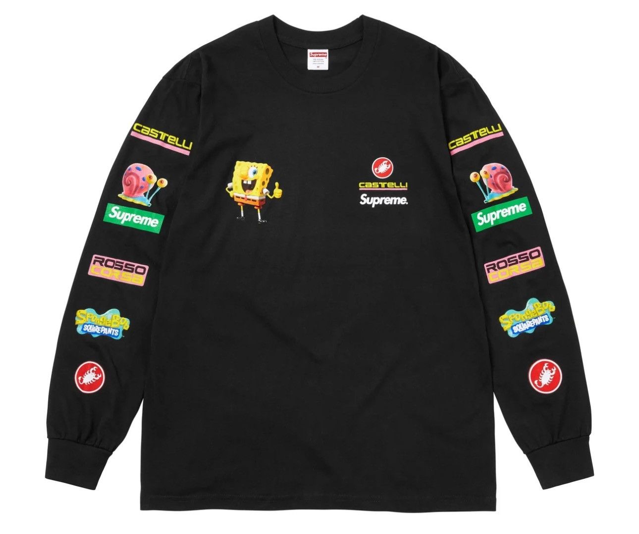 Supreme SpongeBob Tシャツ XL Supreme SpongeBob/Castelli Racing L/S Tee (XL) – POP SHOP