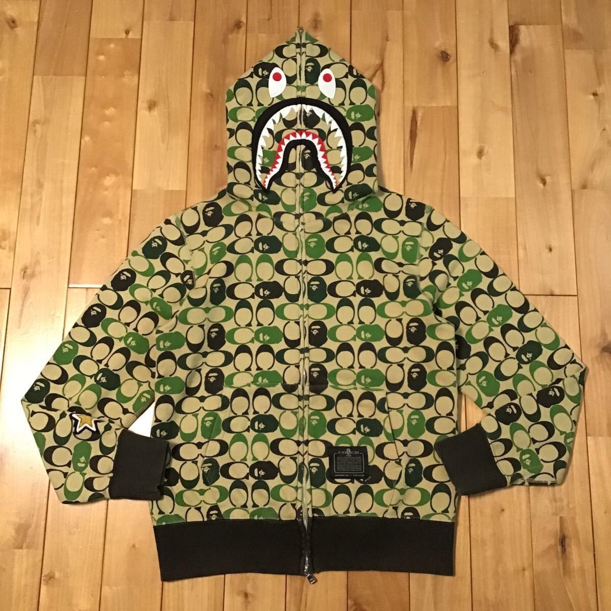 Bape BAPE × COACH shark full zip hoodie a bathing ape | Grailed