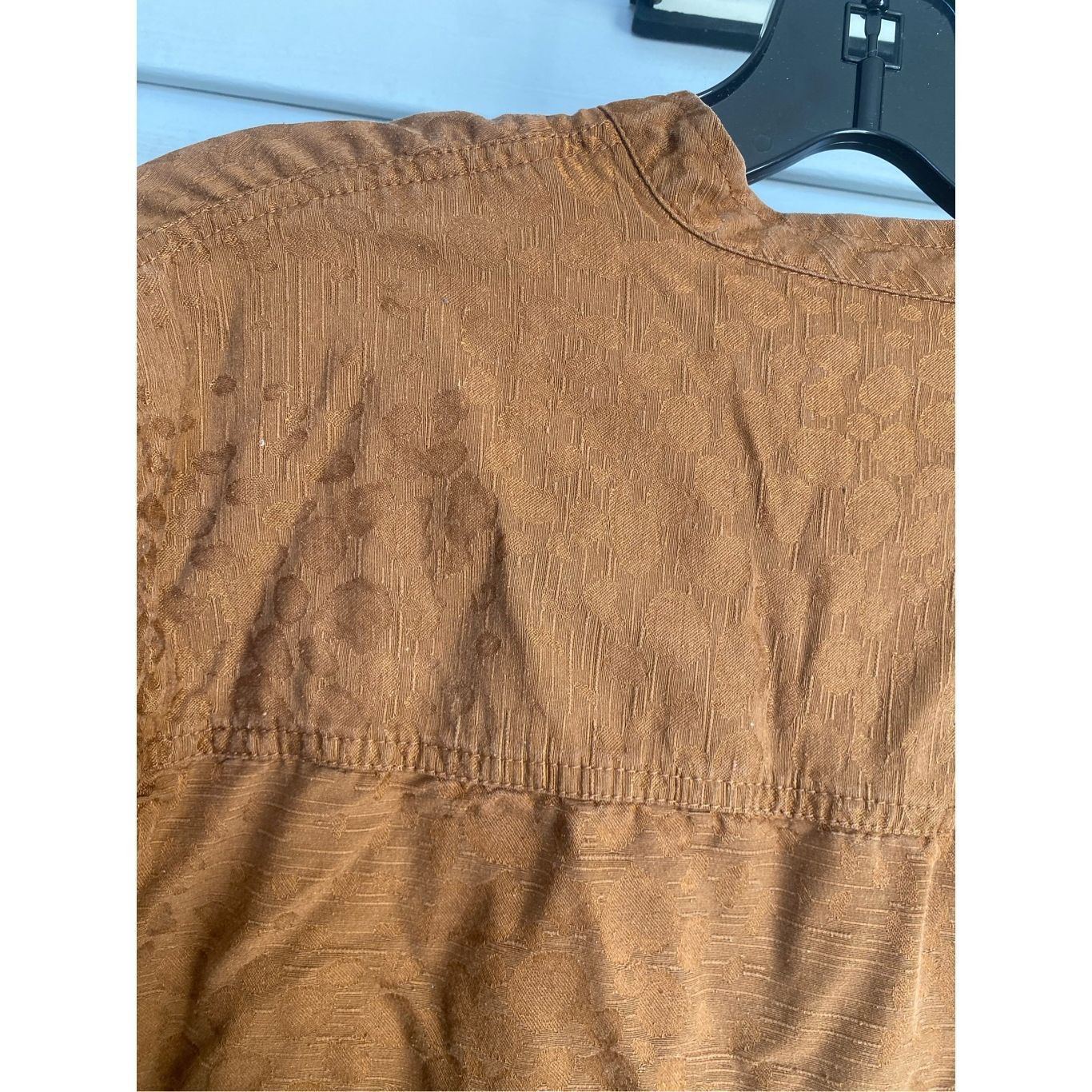 SikSilk ELCC Silk Burnt Orange Rust Colored Leopard Print Button-up Size XL / US 12-14 / IT 48-50 - 5 Thumbnail