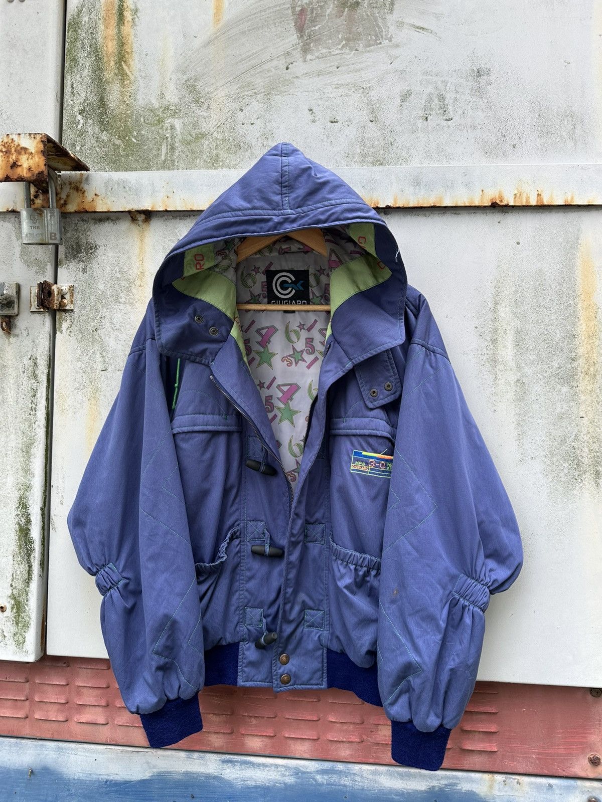 Vintage 👹Vintage Giugiaro Ski Hooded Bomber Jacket Size US M / EU 48-50 / 2 - 6 Thumbnail