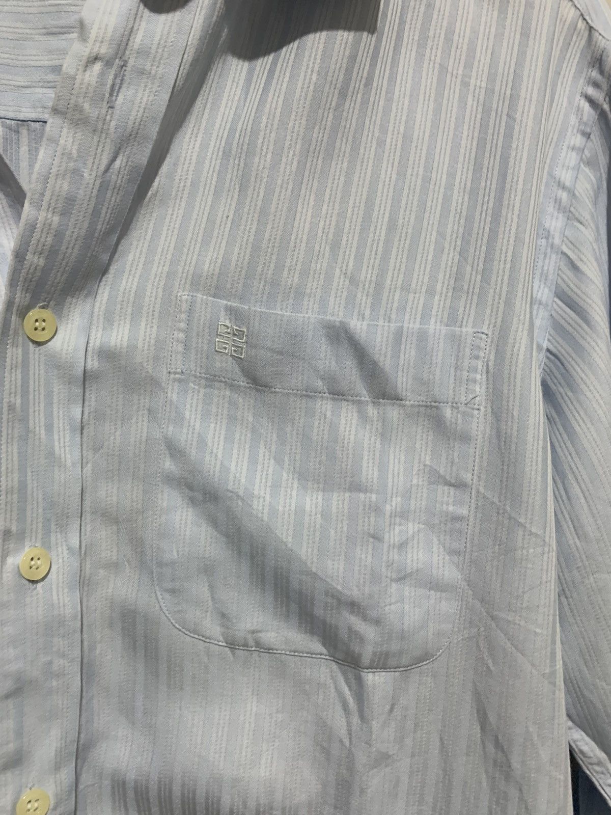 Givenchy Givenchy Shirt Long Sleeve Blue Salur Size 95 / M Original Size US M / EU 48-50 / 2 - 2 Thumbnail
