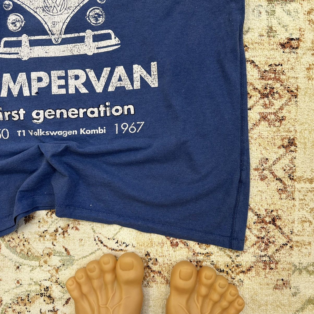 Japanese Brand × Vintage Vintage Volkswagen T-shirts Campervan Big Logo Used Size US XXL / EU 58 / 5 - 4 Thumbnail