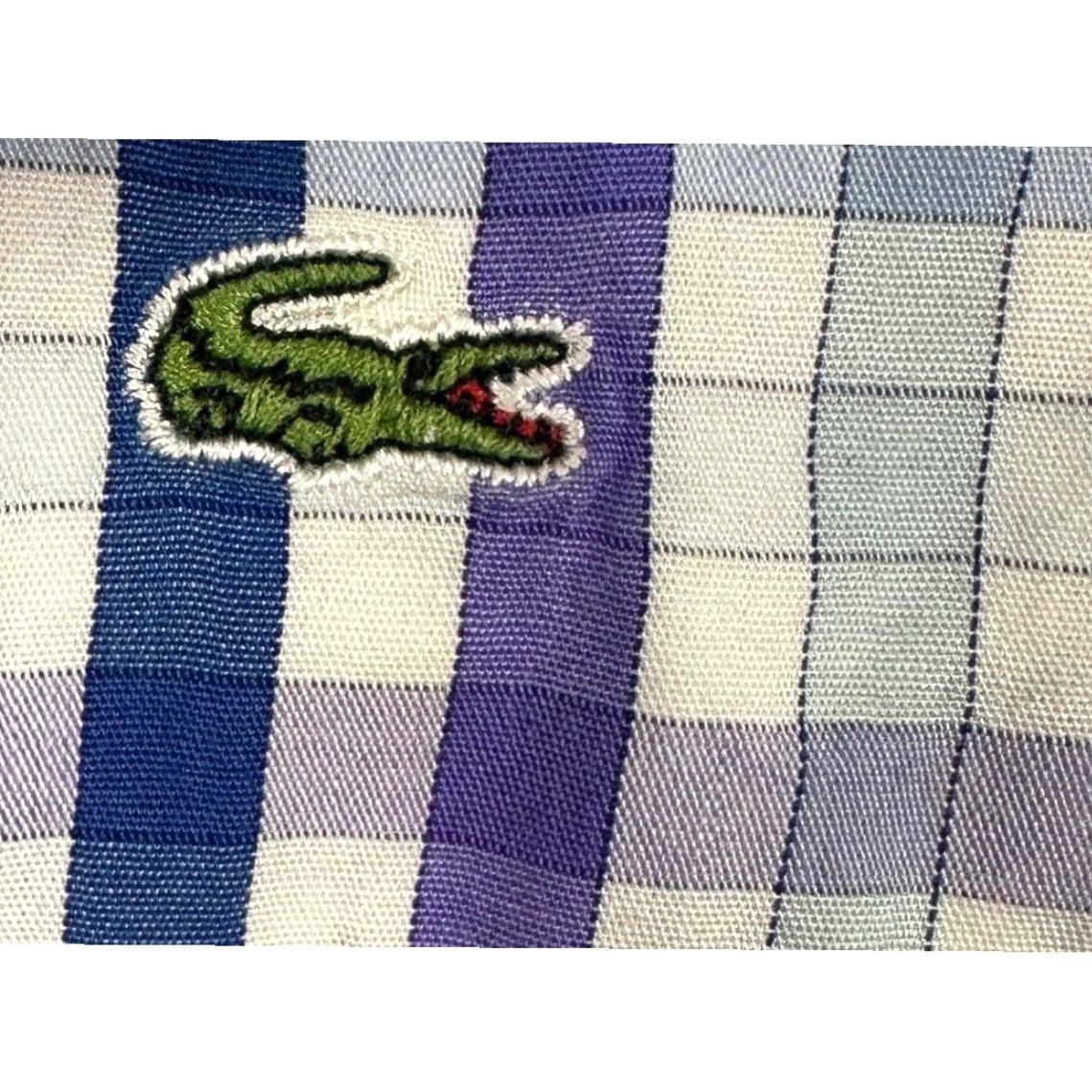 Lacoste Lacoste Shirt Button Down Mens 44 XL Modern Fit Plaid Blue White Long Sleeve Button-Up Men’s XL Size US XL / EU 56 / 4 - 5 Thumbnail