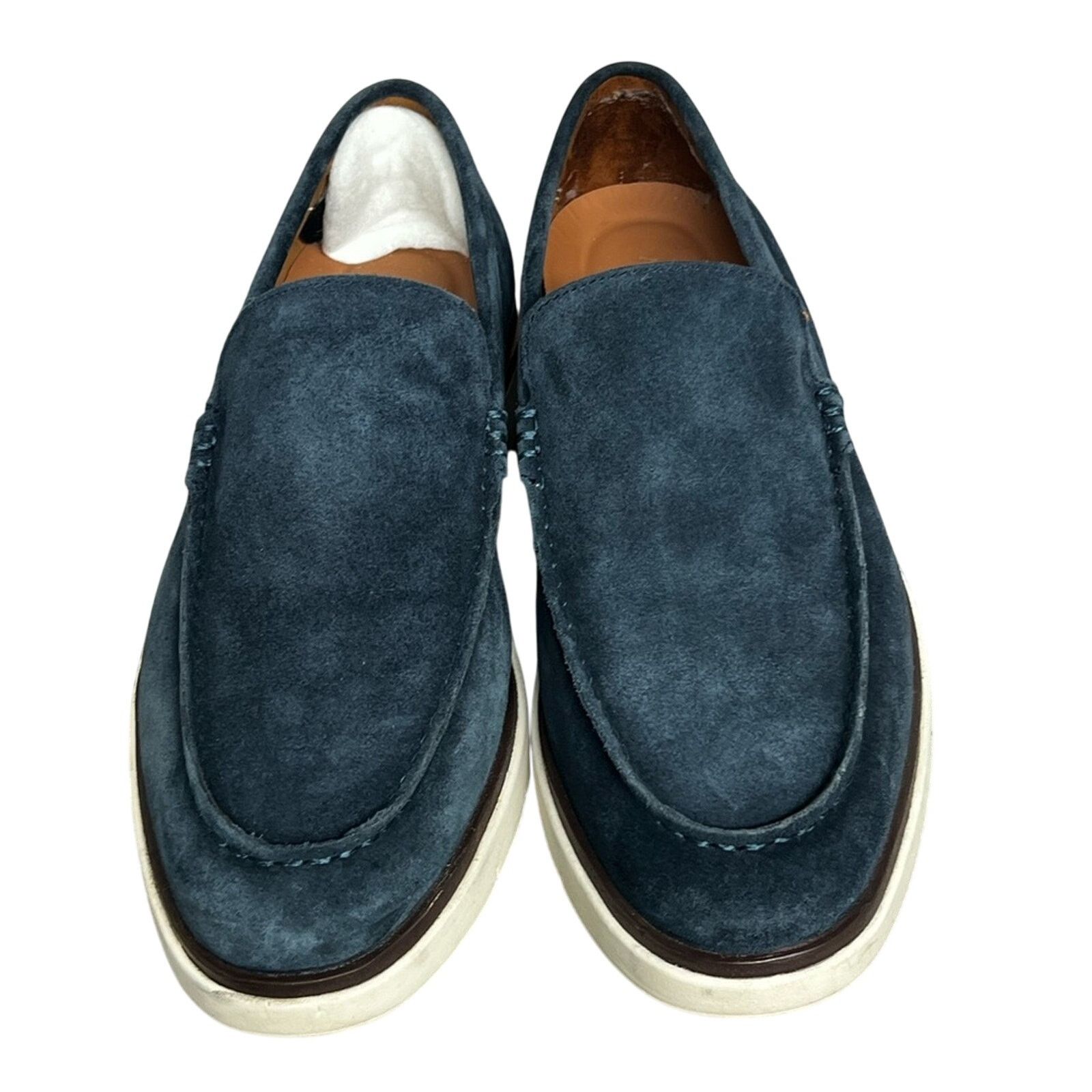 Allen Edmonds Allen Edmonds "CARSON" HYBRID Venetian Navy Suede Loafers Size US 11 / EU 44 - 5 Thumbnail