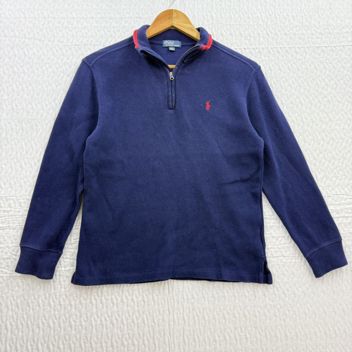 Polo Ralph Lauren Polo Ralph Lauren Navy Blue Shirt with Red embroidery Pony Size S / US 4 / IT 40 - 1 Thumbnail