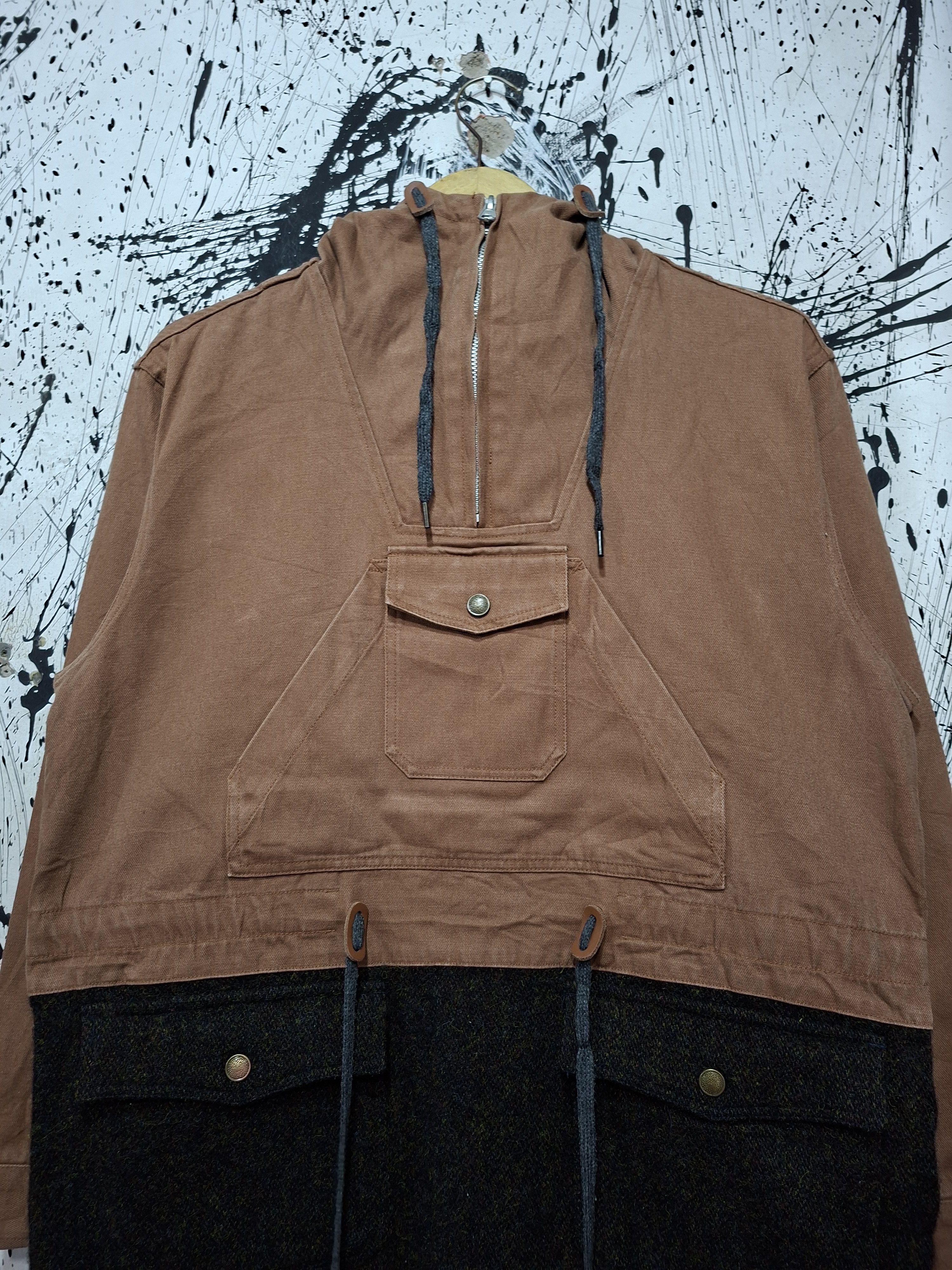 FrizmWORKS FRIMZWORKS X HARRIS TWEED COTTON WOOL ANORAK JACKET Size US M / EU 48-50 / 2 - 4 Thumbnail