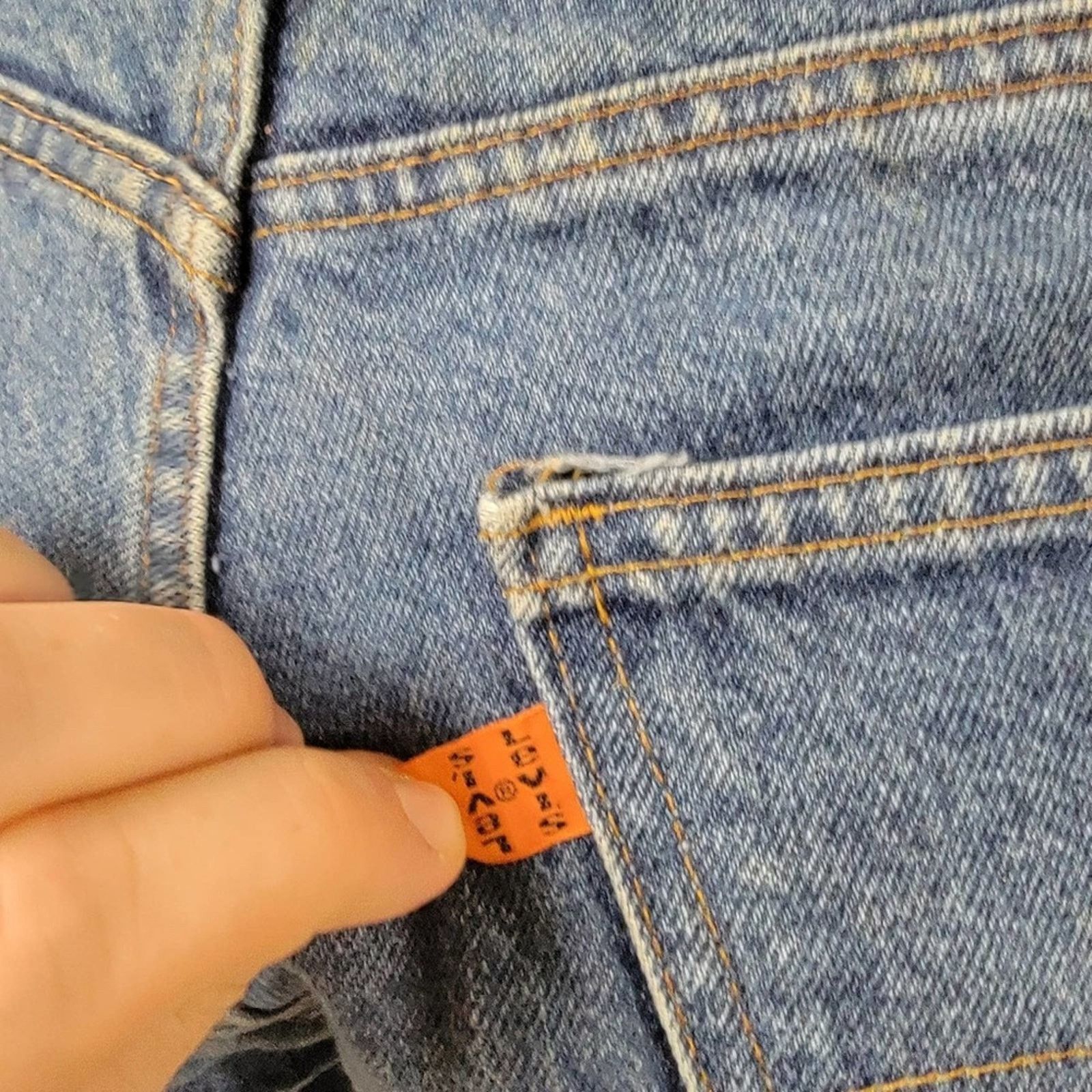 Levi's Rare Vintage 1983 Levis 20505 0217 Orange Tab Mom Jeans Size 29" - 9 Thumbnail