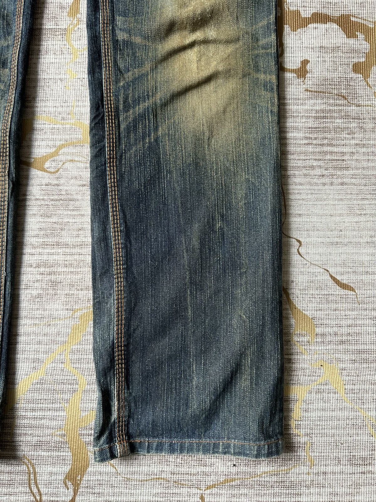 Japanese Brand Edwin XV Rusty Claw Marks Distressed Denim Size US 28 / EU 44 - 7 Thumbnail