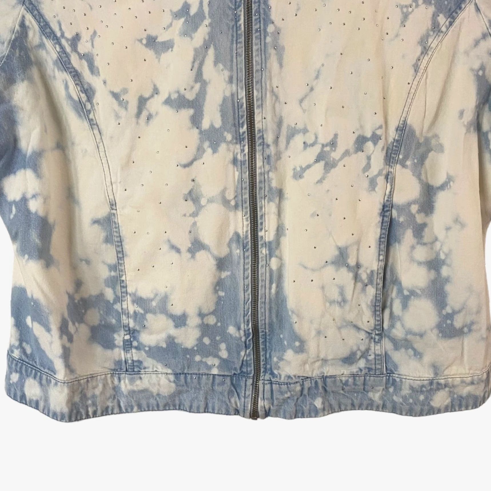 Vintage VINTAGE C.D Daniels Denim Jacket Womens 1X Blue Long-Sleeve Full Zip Jean Jacket Size 40" / US 18 - 6 Thumbnail