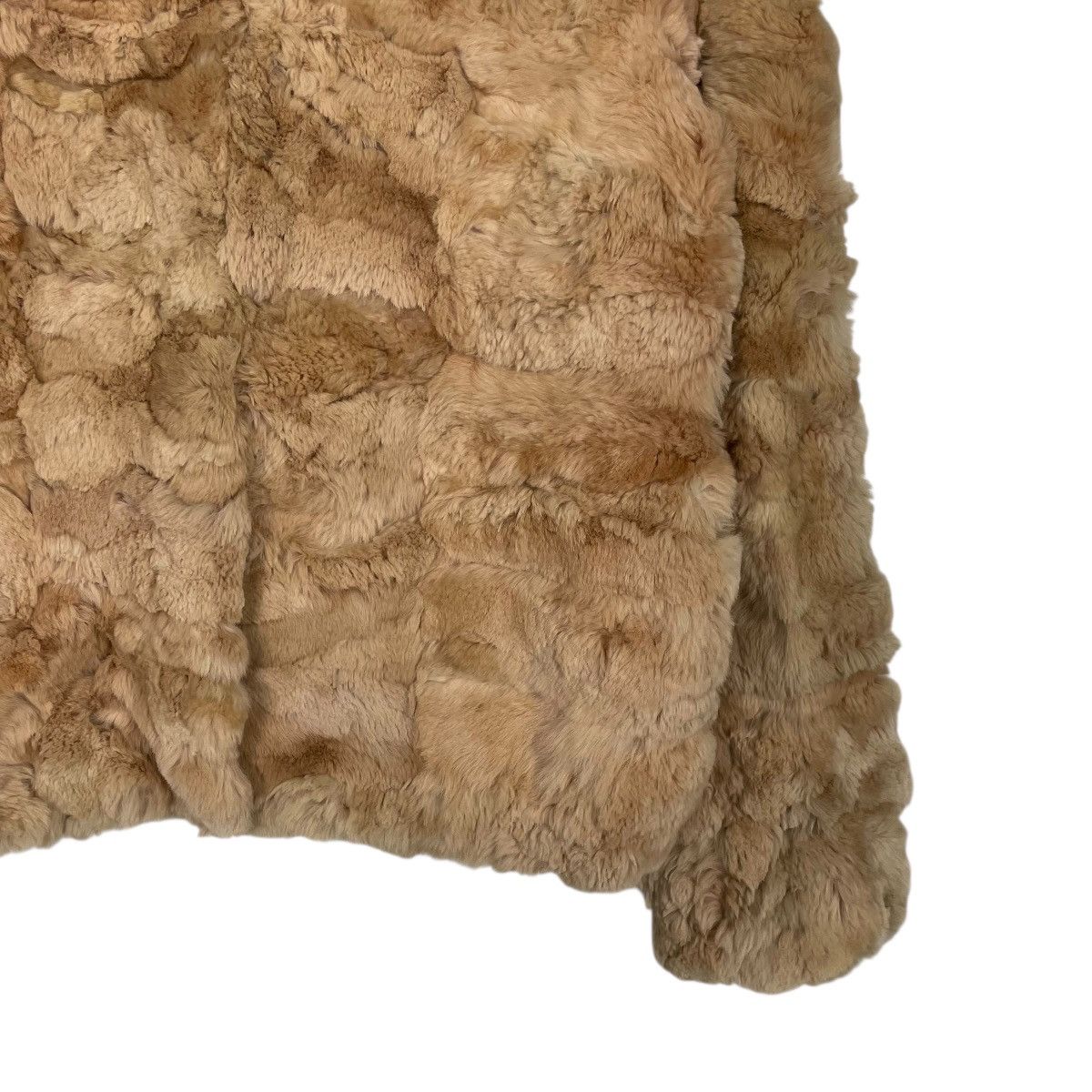 Michel Klein Michel Klein Chunky Brown Rabbit Fur Coat Size S / US 4 / IT 40 - 4 Thumbnail