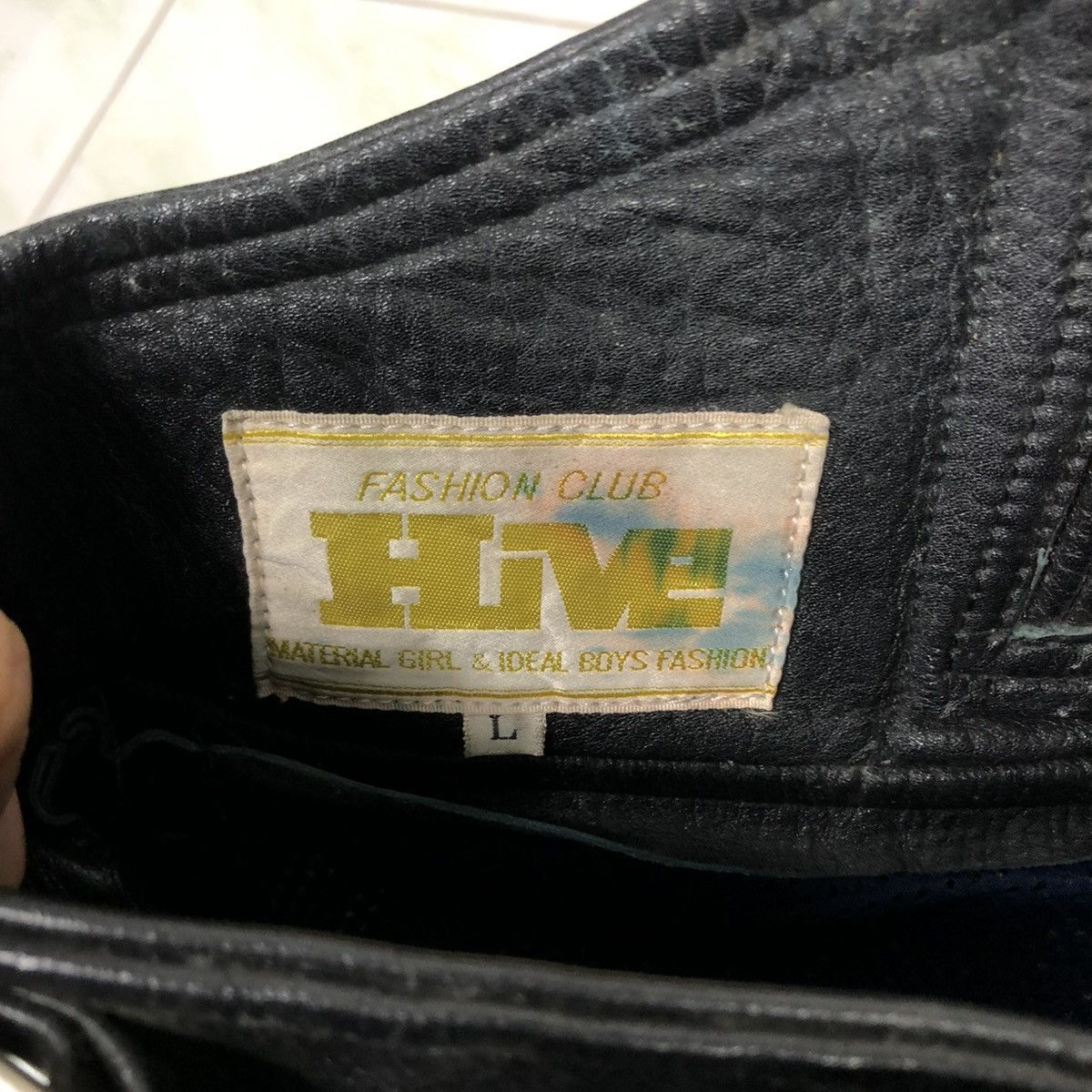 Genuine Leather 🔥VINTAGE GENUINE LEATHER BIKER PANTS HIVE ISSEY MIYAKE Size US 28 / EU 44 - 21 Thumbnail