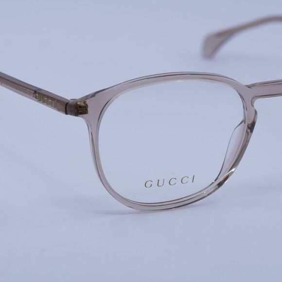 Gucci Gucci GG0551O 020 Eyeglasses Transparent Light Brown 55mm Size ONE SIZE - 5 Thumbnail