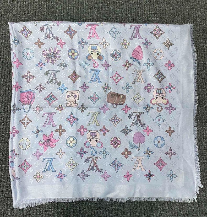 Louis Vuitton colorful silk scarf by louis vuitton-dmc Size ONE SIZE - 1 Thumbnail