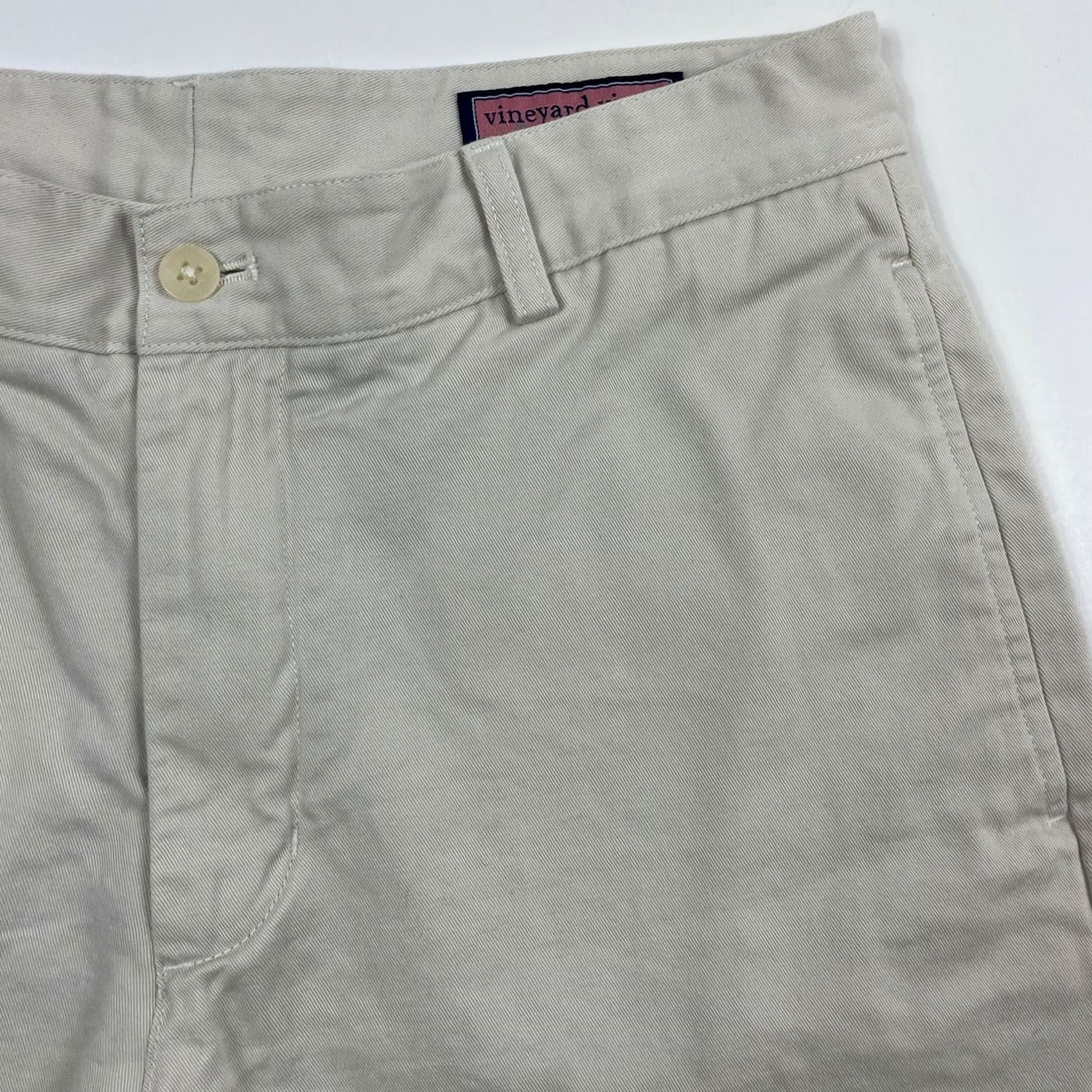 Vineyard Vines Vineyard Vines Shorts Men's 32x8 Golf Chino Flat Front Casual Outdoor Beige Size US 32 / EU 48 - 3 Thumbnail