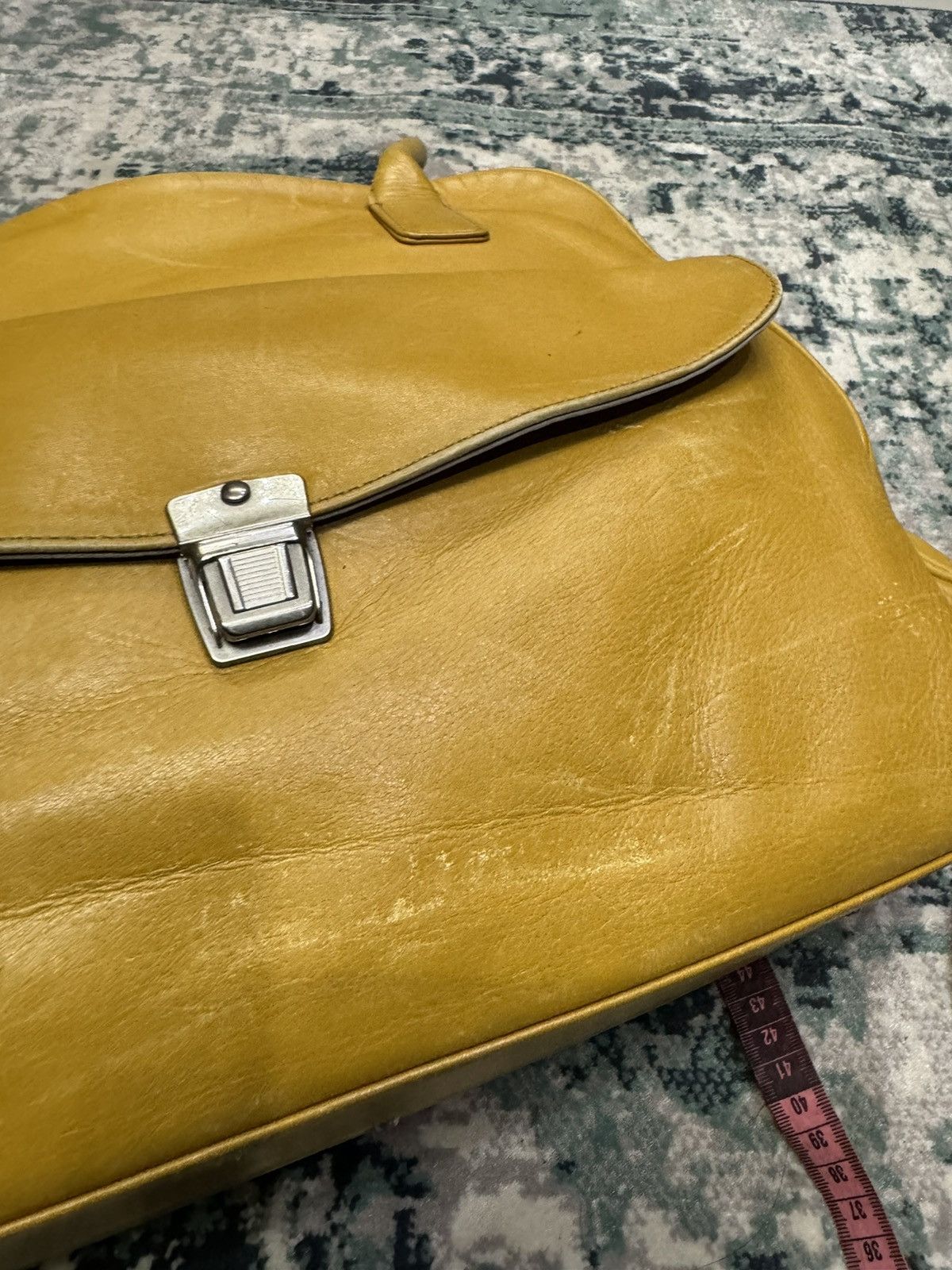 Margaret Howell LEATHER DUFFLE SHOULDER BAG CASUAL STYLE Size ONE SIZE - 9 Thumbnail