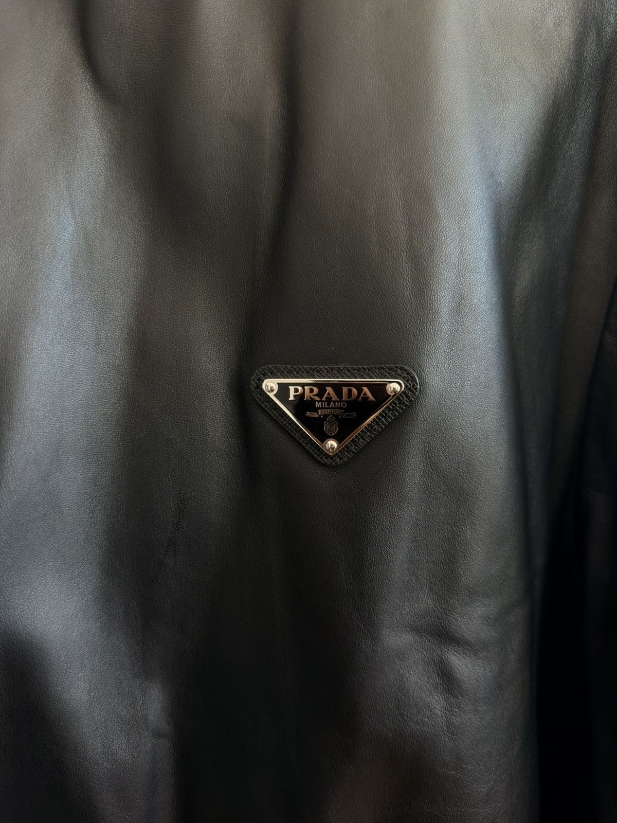 Prada Prada Nappa Leather Shirt Size US M / EU 48-50 / 2 - 7 Thumbnail
