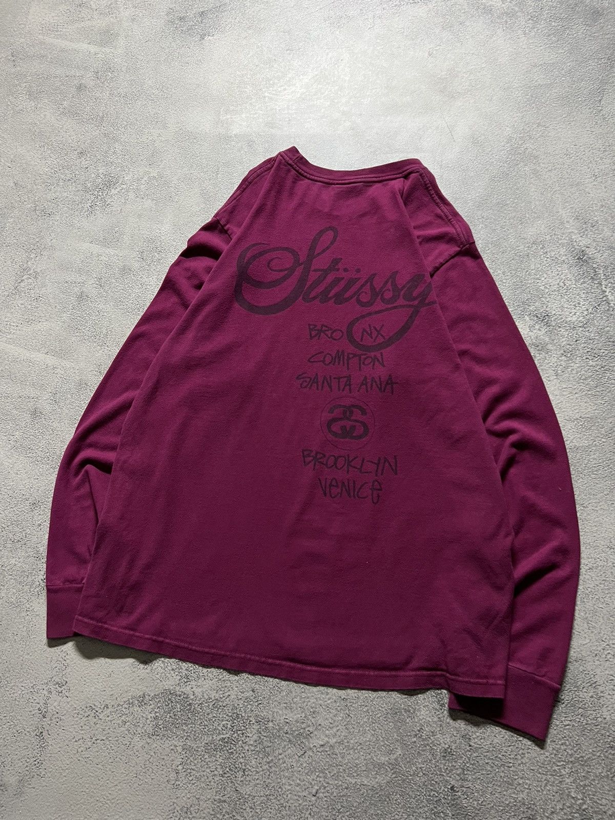 Vintage Y2k Stussy World Tour 🌎 Long Sleeve 00’s