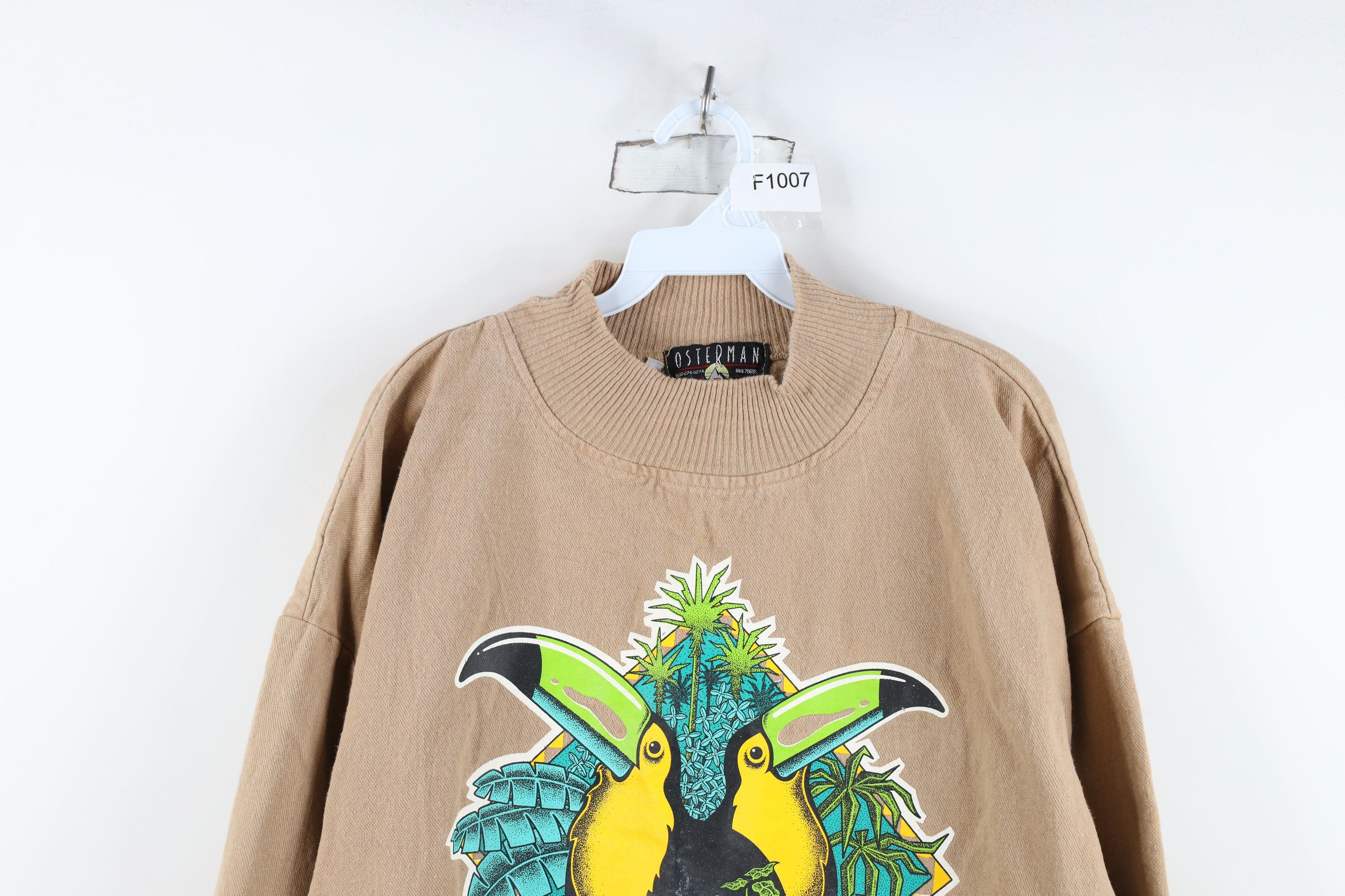Vintage Vintage 90s Streetwear Osterman Bird Baggy Sweatshirt USA Size XL / US 12-14 / IT 48-50 - 2 Thumbnail