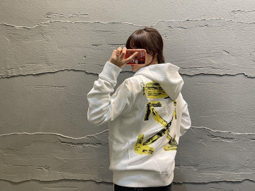 Off-White White Acrylic Arrows Logo Hoodie Size XXL / US 16-18 / IT 52-54 - 1 Thumbnail