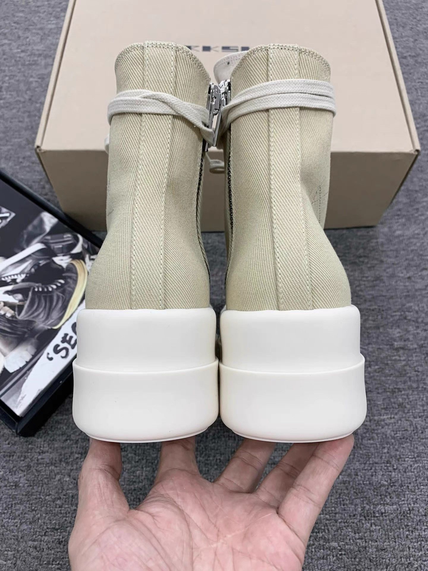 Rick Owens Rick Owens 25SS Double Canvas Platform Converse K34 Size US 6 / IT 36 - 7 Thumbnail