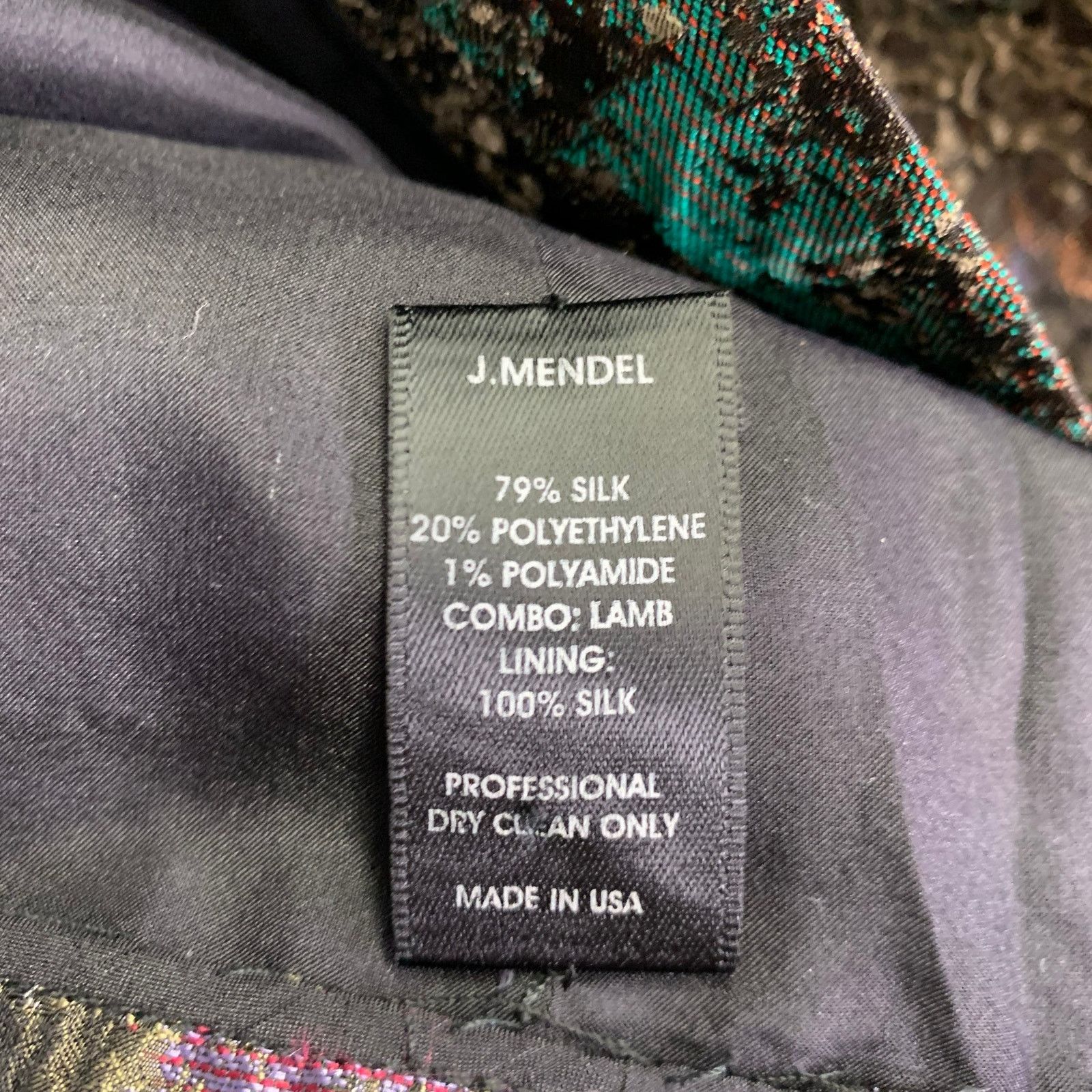 Other Black Multi Color Silk Marbled Lambskin Sleeveless Dress Size L / US 10 / IT 46 - 5 Thumbnail