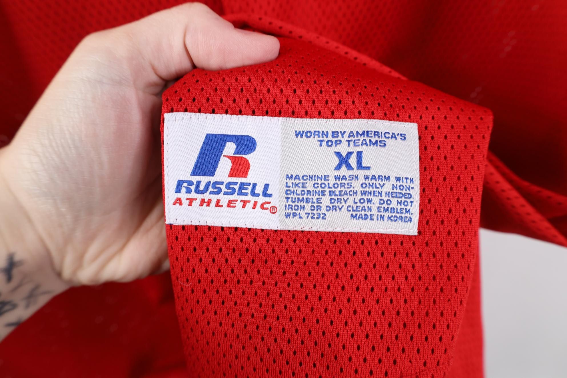 Russell Athletic Vintage 90s Russell Athletic Short Sleeve Baseball Jersey Size US XL / EU 56 / 4 - 6 Thumbnail