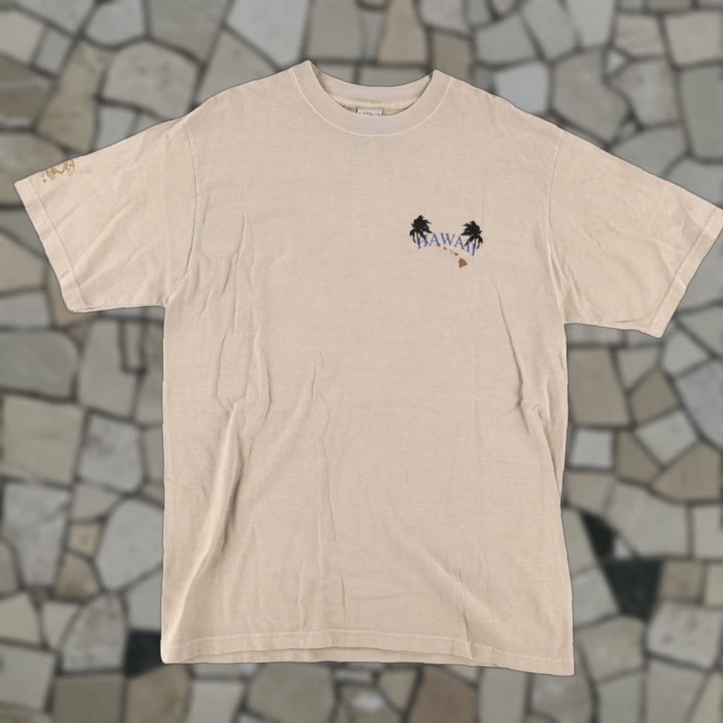 Vintage Crazy Shirt Hawaii Solid T-Shirt Stone Men's M Shirt Adult M Stone Hawaii Solid T-Shirt Crazy Shirt Mens M Size US M / EU 48-50 / 2 - 1 Thumbnail