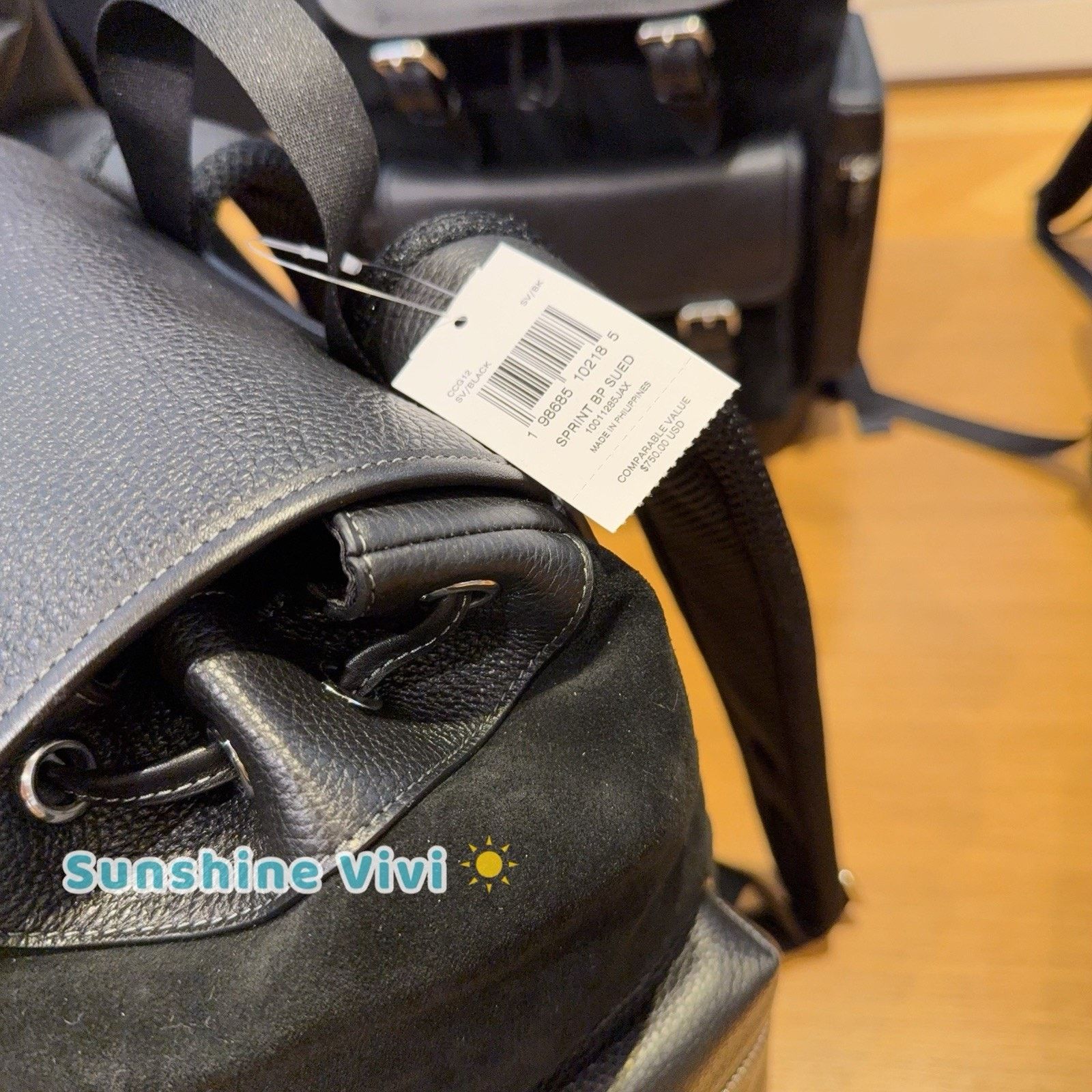 Coach NWT Coach Men's Sprint Backpack Gunmetal/Cognac CCG12 Black Size ONE SIZE - 5 Thumbnail