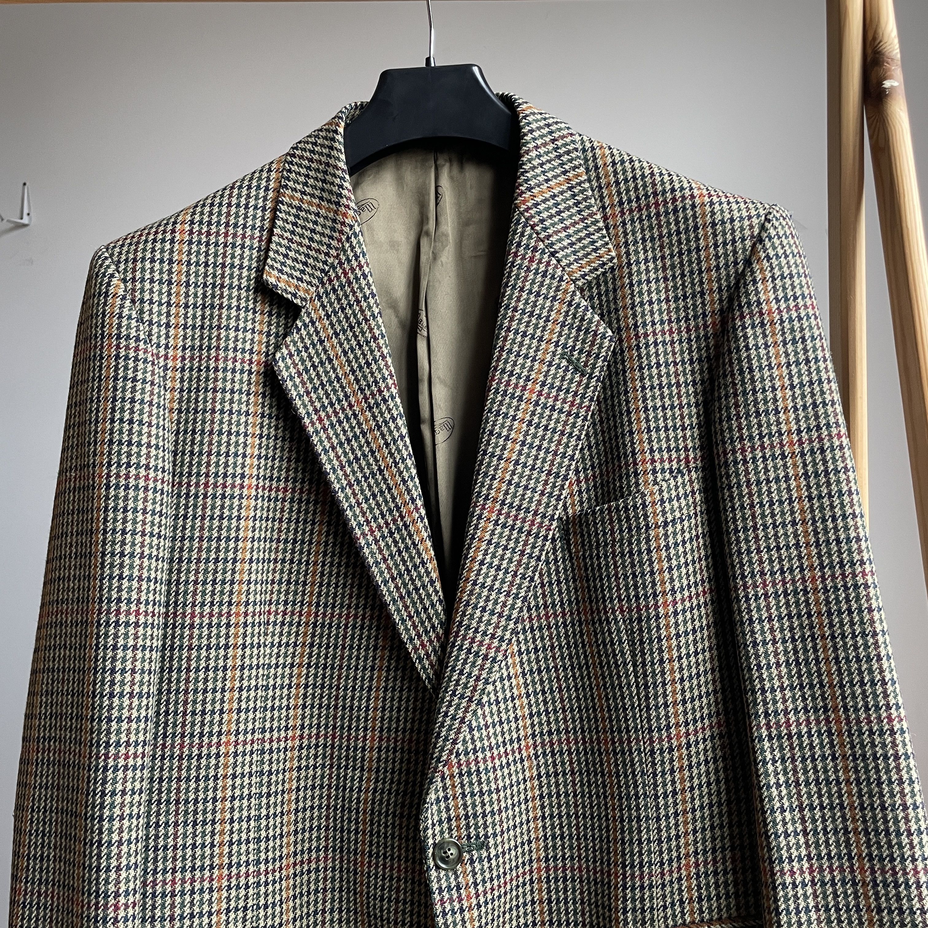 Magee Magee Vintage Olympic T2 Houndstooth Tweed Blazer Size 44R - 4 Thumbnail