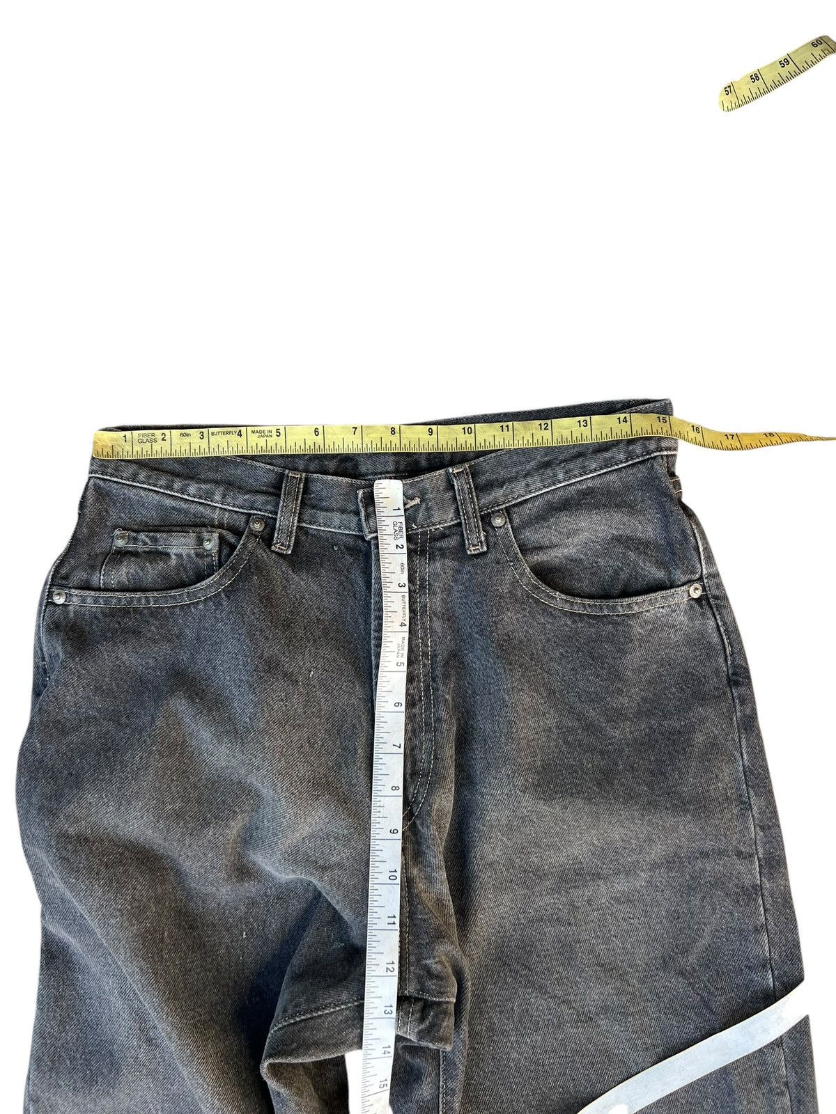 RRL Ralph Lauren × Vintage Vintage 90s RRL Usa Fade Black Stains Denim Baggy Jeans Size US 30 / EU 46 - 5 Thumbnail
