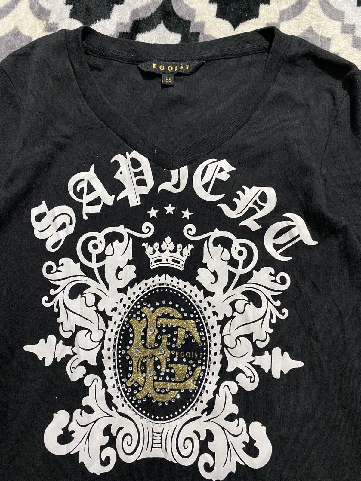 If Six Was Nine × Japanese Brand × Le Grande Bleu (L.G.B.) Egoist gothic glitter longsleeve tshirt Size US M / EU 48-50 / 2 - 3 Thumbnail