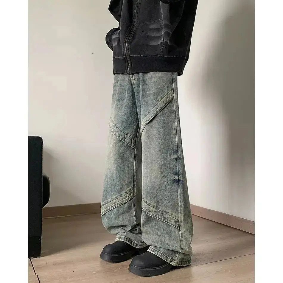 Japanese Brand Loose straight leg wide leg jeans Size US 32 / EU 48 - 3 Thumbnail