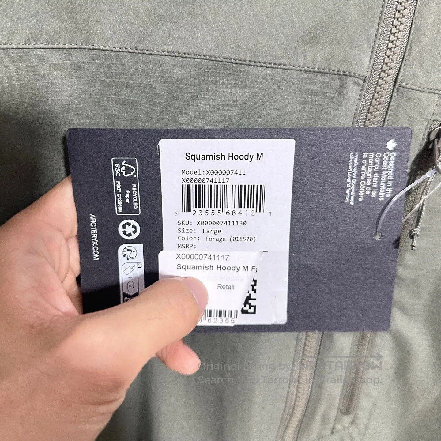 Arc'teryx arcteryx squamish hoody windbreaker full zip. Size US L / EU 52-54 / 3 - 3 Thumbnail